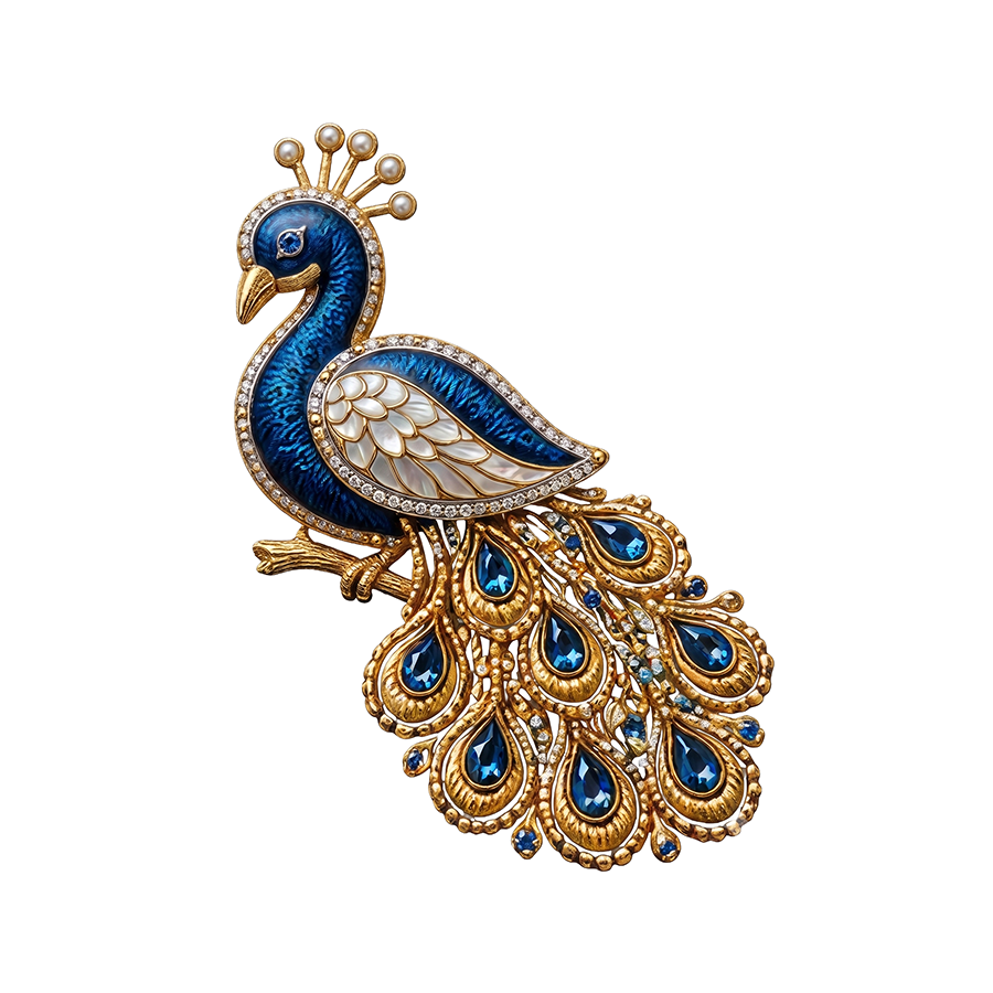 Peacock Jewel Ethnic DTF Sticker