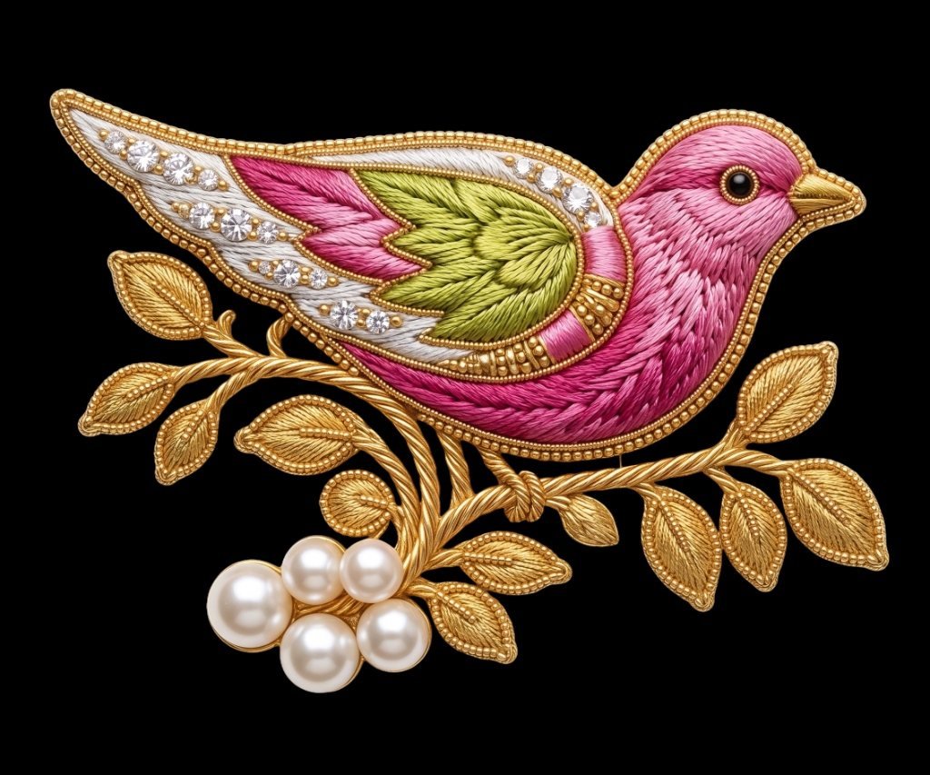 Magenta Rose Floral DTF Sticker